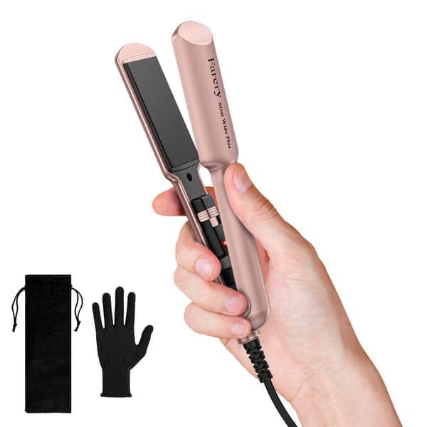 Hair Straightening Ceramic Mini Iron (Portable)