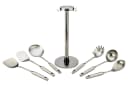6-Piece Stainless Steel Kitchen Utensil Set with Holder 1