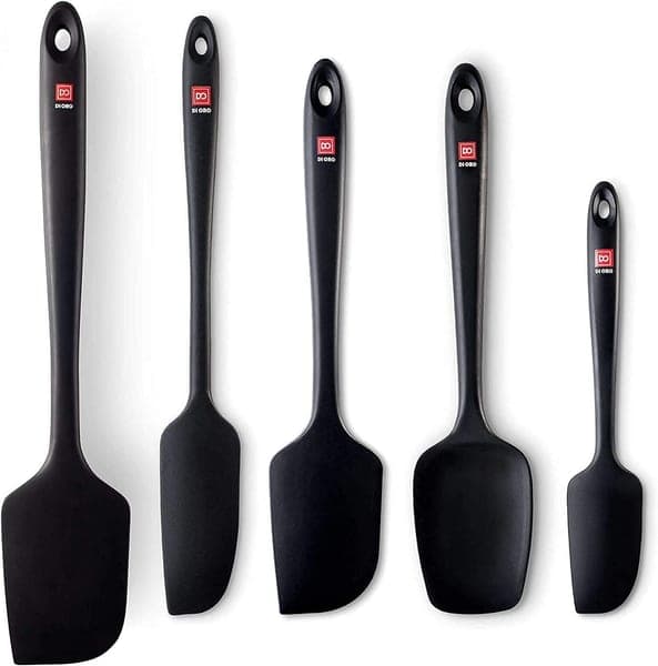 Silicone Cooking Spatula Set (5 pcs, Heat Resistant)