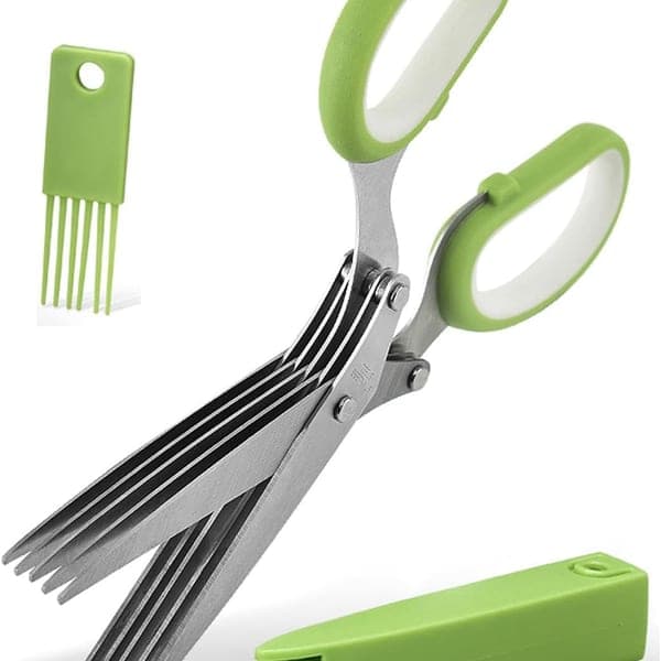 Multi-Blade Herb Scissors 5-Blade Stainless Steel
