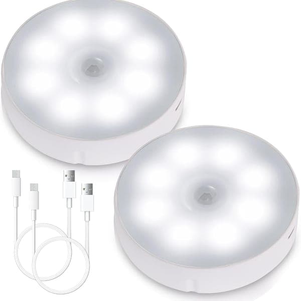 LED Motion Sensor Night Light Rechargeable Wireless