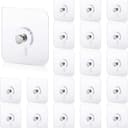 Heavy Duty Adhesive Wall Hooks 20-Pack No-Drill 1