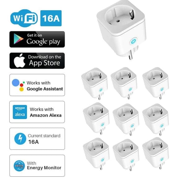 Smart WiFi Plug 16A Remote Control Voice Compatible
