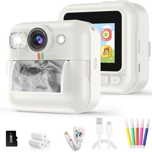 Kids Digital Camera Toddler Toy 12MP HD with SD Card