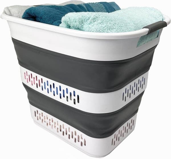 Collapsible Laundry Basket (Large, Pop-Up)