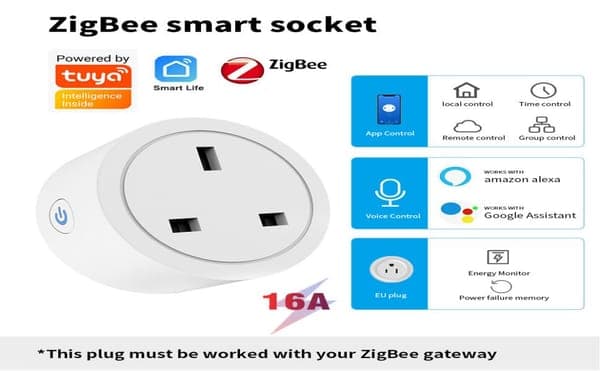 Smart Wi-Fi Plug (App Controlled, Timer)