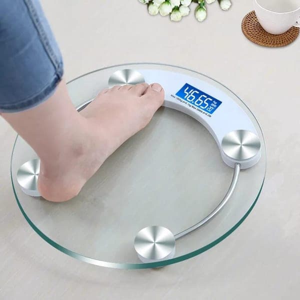 Digital Body Weight Scale (Tempered Glass, LCD)