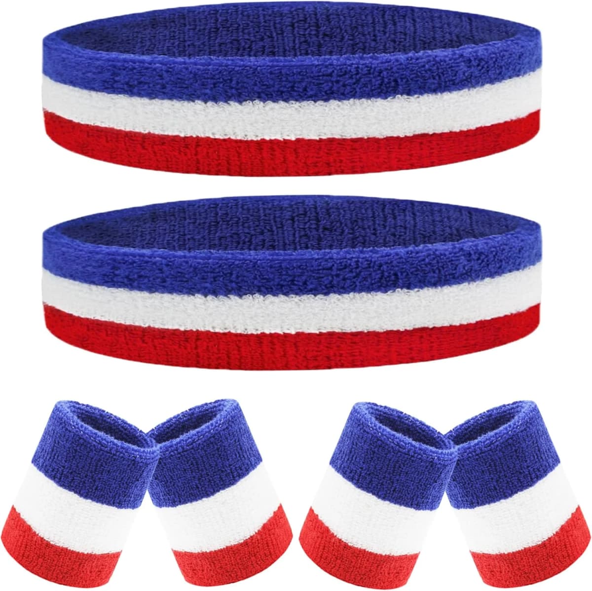 Wrist Sweatbands & Headband Set (Sports)