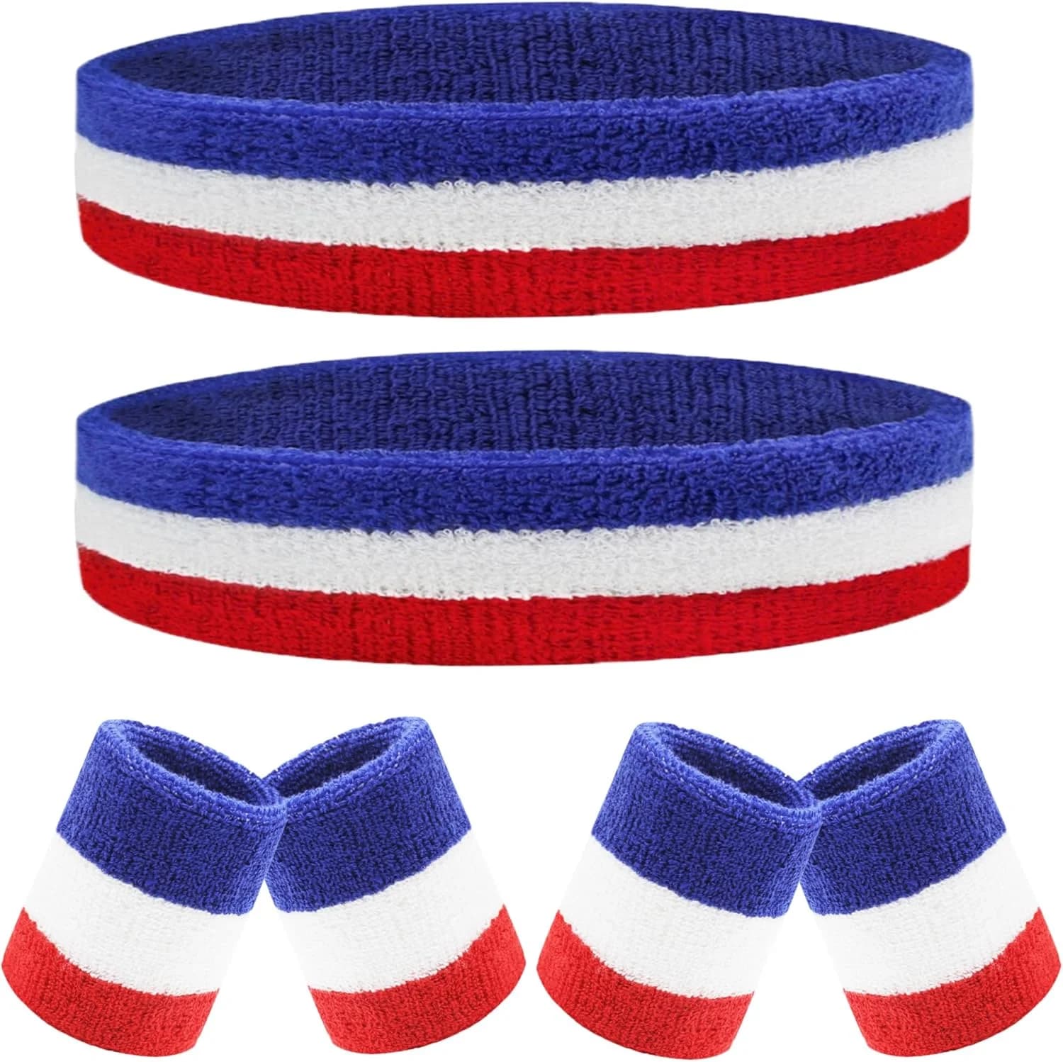 Wrist Sweatbands & Headband Set (Sports)