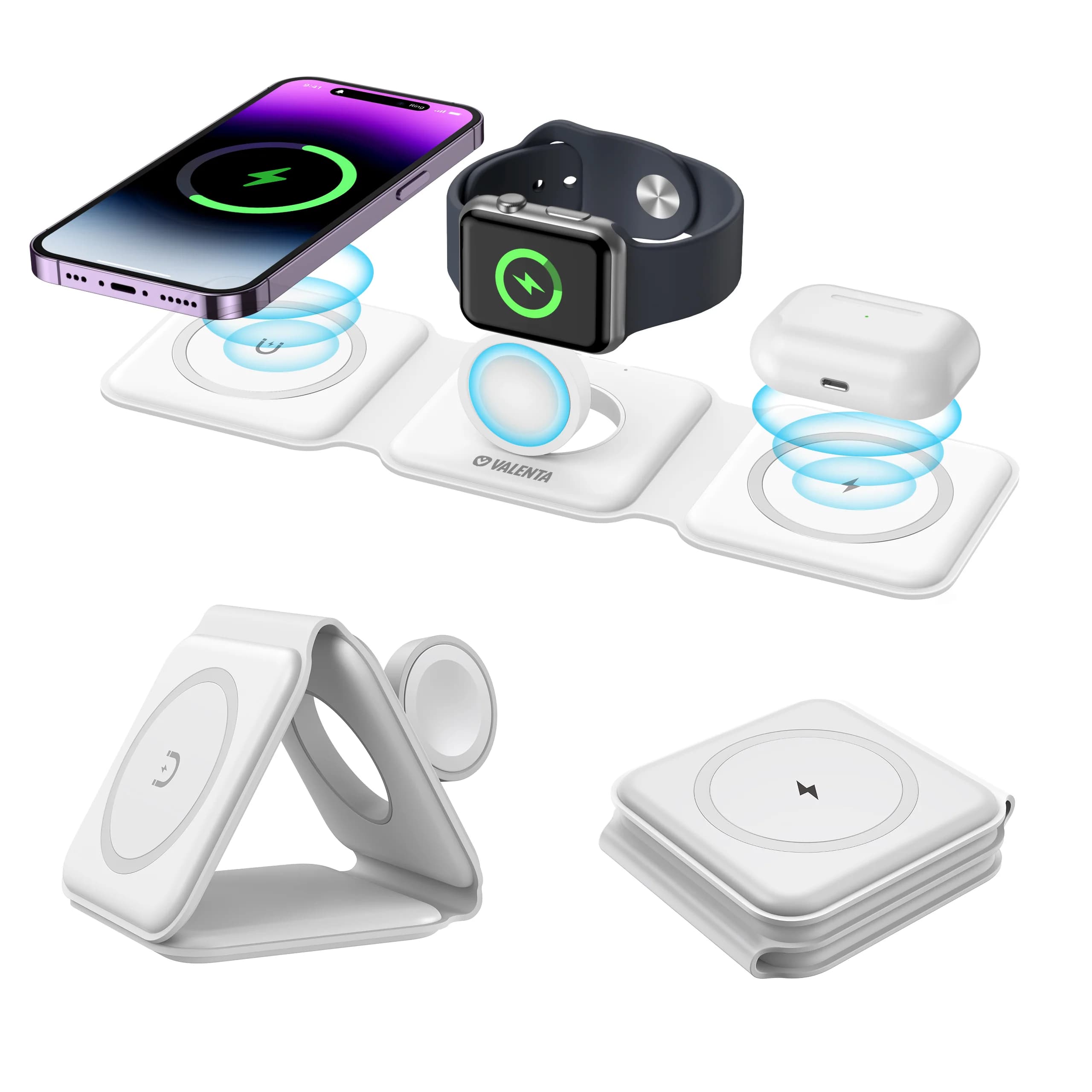 3-in-1 Magnetic Wireless Charging Station