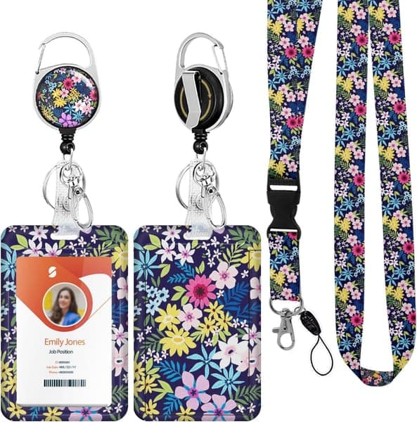 Neck Lanyard & ID Card Holder (Retractable)