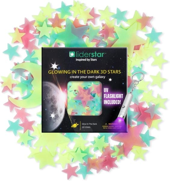 Glow-in-the-Dark Star Stickers (200 pcs)